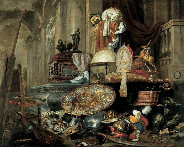 Pieter Boel Allegorie der Verganglichkeit der Welt oil painting image